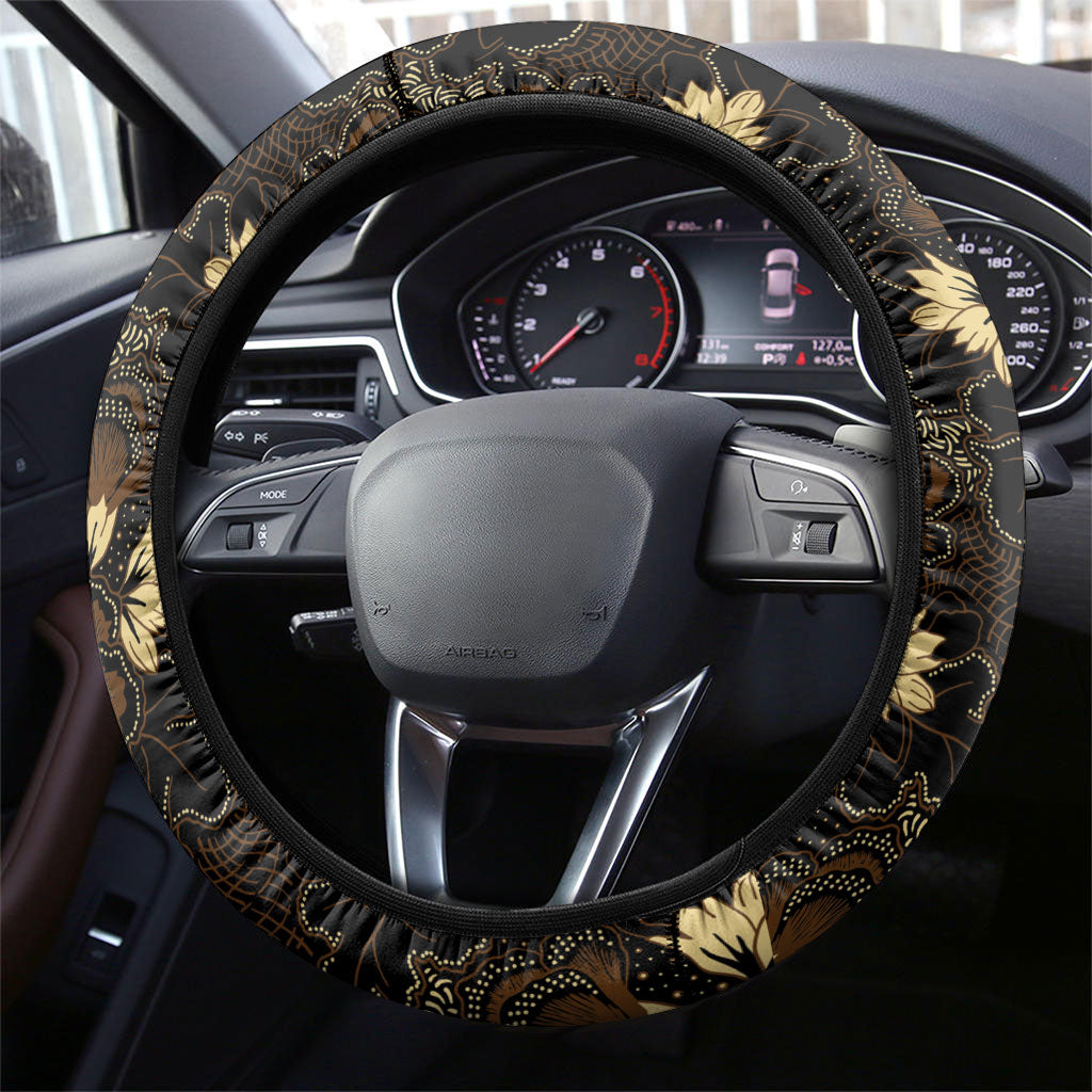 Javanese Batik Semen Steering Wheel Cover Indonesian Traditional Pattern LT01 - Polynesian Pride