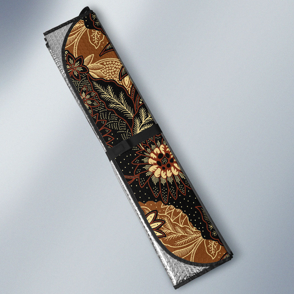 Batik Pedalaman Semen Lereng Style Auto Sun Shade Indonesian Traditional Pattern