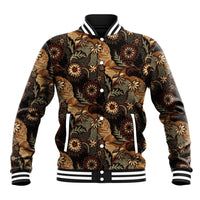 Batik Pedalaman Semen Lereng Style Baseball Jacket Indonesian Traditional Pattern LT01 Unisex Black - Polynesian Pride