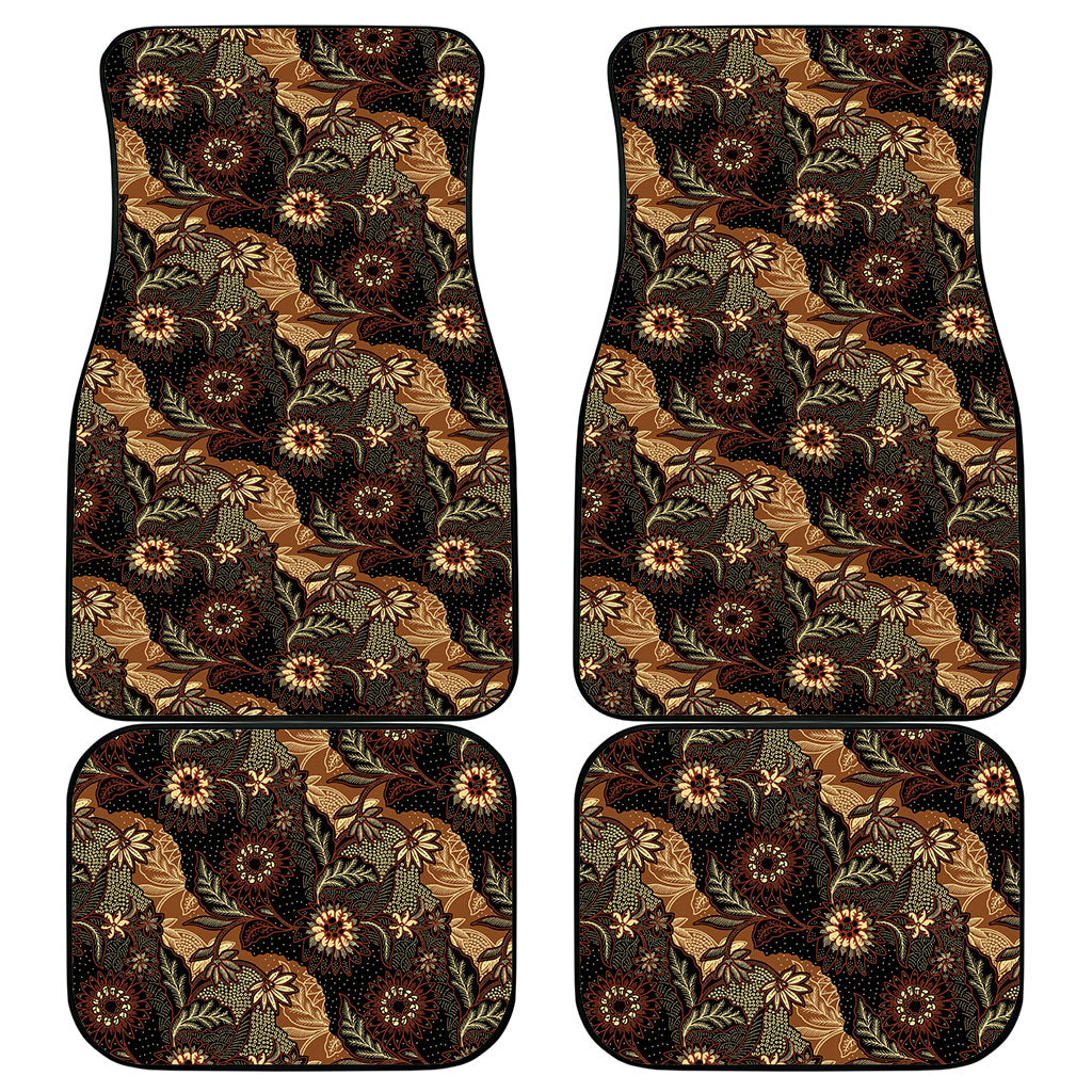 Batik Pedalaman Semen Lereng Style Car Mats Indonesian Traditional Pattern LT01 - Polynesian Pride