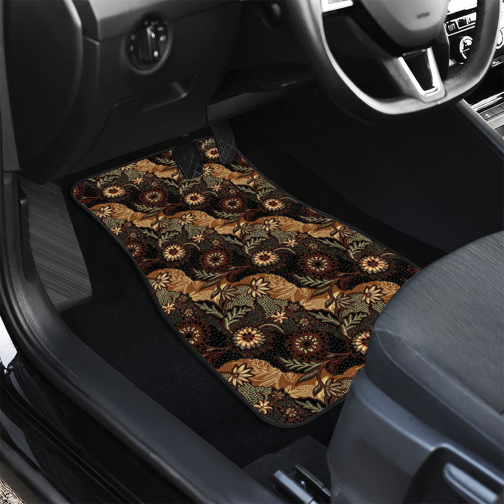 Batik Pedalaman Semen Lereng Style Car Mats Indonesian Traditional Pattern LT01 - Polynesian Pride