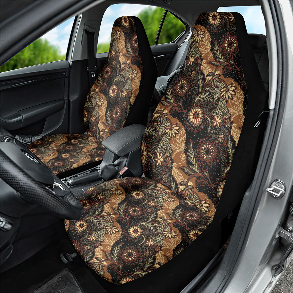 Batik Pedalaman Semen Lereng Style Car Seat Cover Indonesian Traditional Pattern