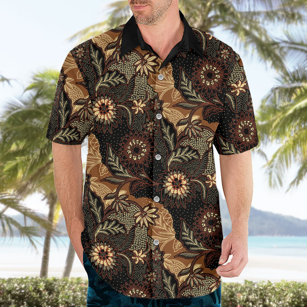 Batik Pedalaman Semen Lereng Style Hawaiian Shirt Indonesian Traditional Pattern LT01 - Polynesian Pride