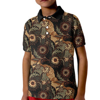 Batik Pedalaman Semen Lereng Style Kid Polo Shirt Indonesian Traditional Pattern