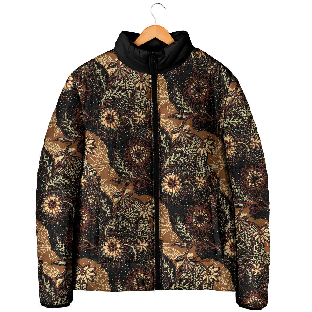 Batik Pedalaman Semen Lereng Style Padded Jacket Indonesian Traditional Pattern