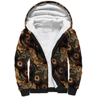 Batik Pedalaman Semen Lereng Style Sherpa Hoodie Indonesian Traditional Pattern LT01 Unisex Black - Polynesian Pride