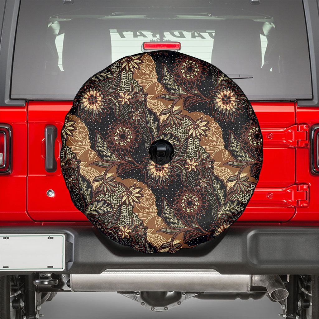 Batik Pedalaman Semen Lereng Style Spare Tire Cover Indonesian Traditional Pattern LT01 - Polynesian Pride