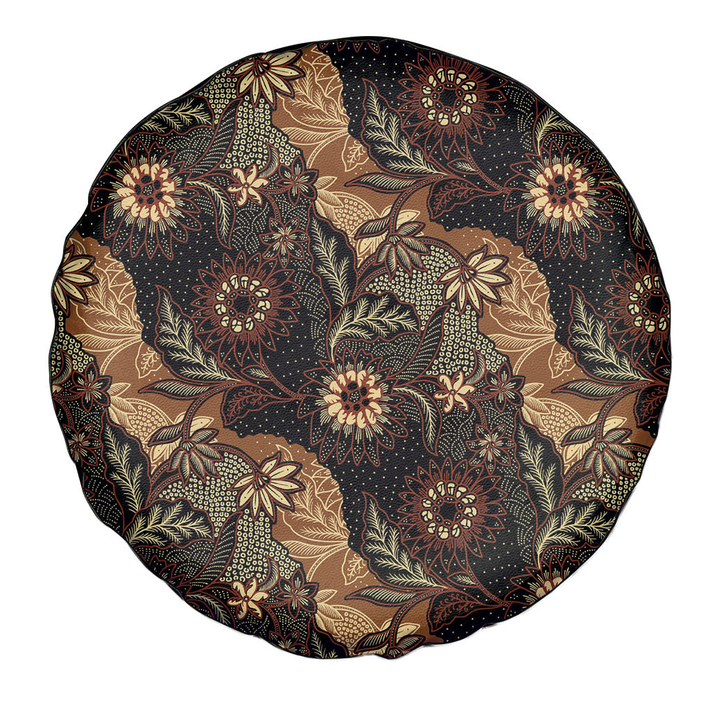 Batik Pedalaman Semen Lereng Style Spare Tire Cover Indonesian Traditional Pattern LT01 - Polynesian Pride