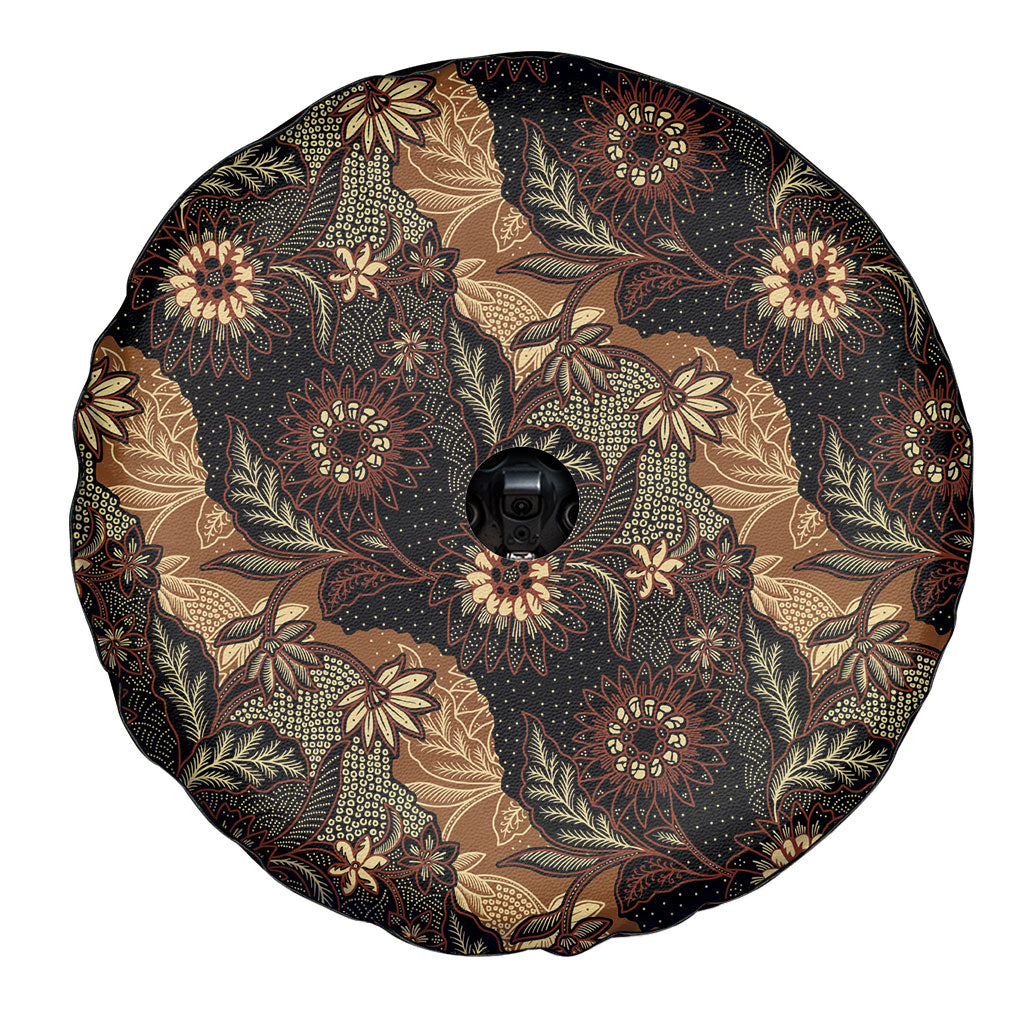 Batik Pedalaman Semen Lereng Style Spare Tire Cover Indonesian Traditional Pattern LT01 - Polynesian Pride