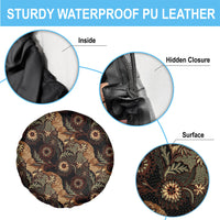 Batik Pedalaman Semen Lereng Style Spare Tire Cover Indonesian Traditional Pattern LT01 - Polynesian Pride