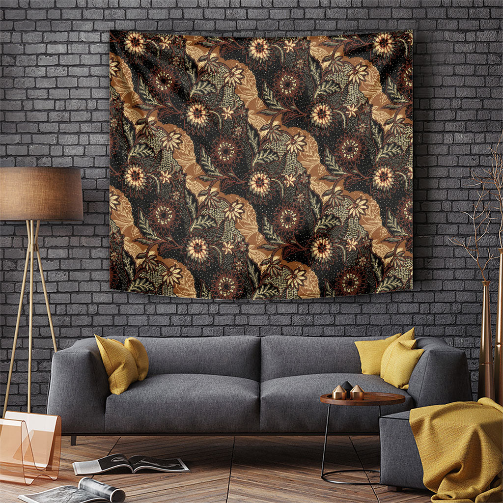 Batik Pedalaman Semen Lereng Style Tapestry Indonesian Traditional Pattern