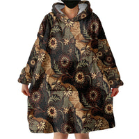 Batik Pedalaman Semen Lereng Style Wearable Blanket Hoodie Indonesian Traditional Pattern