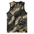 Gold Tropical Leaves Hawaii Mikioi Lei Basketball Jersey Luxury Stylized - Polynesian Pride