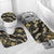 Gold Tropical Leaves Hawaii Mikioi Lei Bathroom Set Luxury Stylized - Polynesian Pride