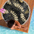 Gold Tropical Leaves Hawaii Mikioi Lei Beach Blanket Luxury Stylized - Polynesian Pride