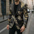 Gold Tropical Leaves Hawaii Mikioi Lei Blazer Luxury Stylized - Polynesian Pride