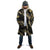 Gold Tropical Leaves Hawaii Mikioi Lei Cloak Luxury Stylized - Polynesian Pride