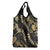 Gold Tropical Leaves Hawaii Mikioi Lei Grocery Bag Luxury Stylized - Polynesian Pride
