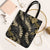 Gold Tropical Leaves Hawaii Mikioi Lei Tote Bag Luxury Stylized - Polynesian Pride