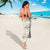 Beige Hawaii Lei Seashells Starfish Sarong Sandy Sylized - Polynesian Pride