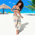 Beige Hawaii Lei Seashells Starfish Sarong Sandy Sylized - Polynesian Pride