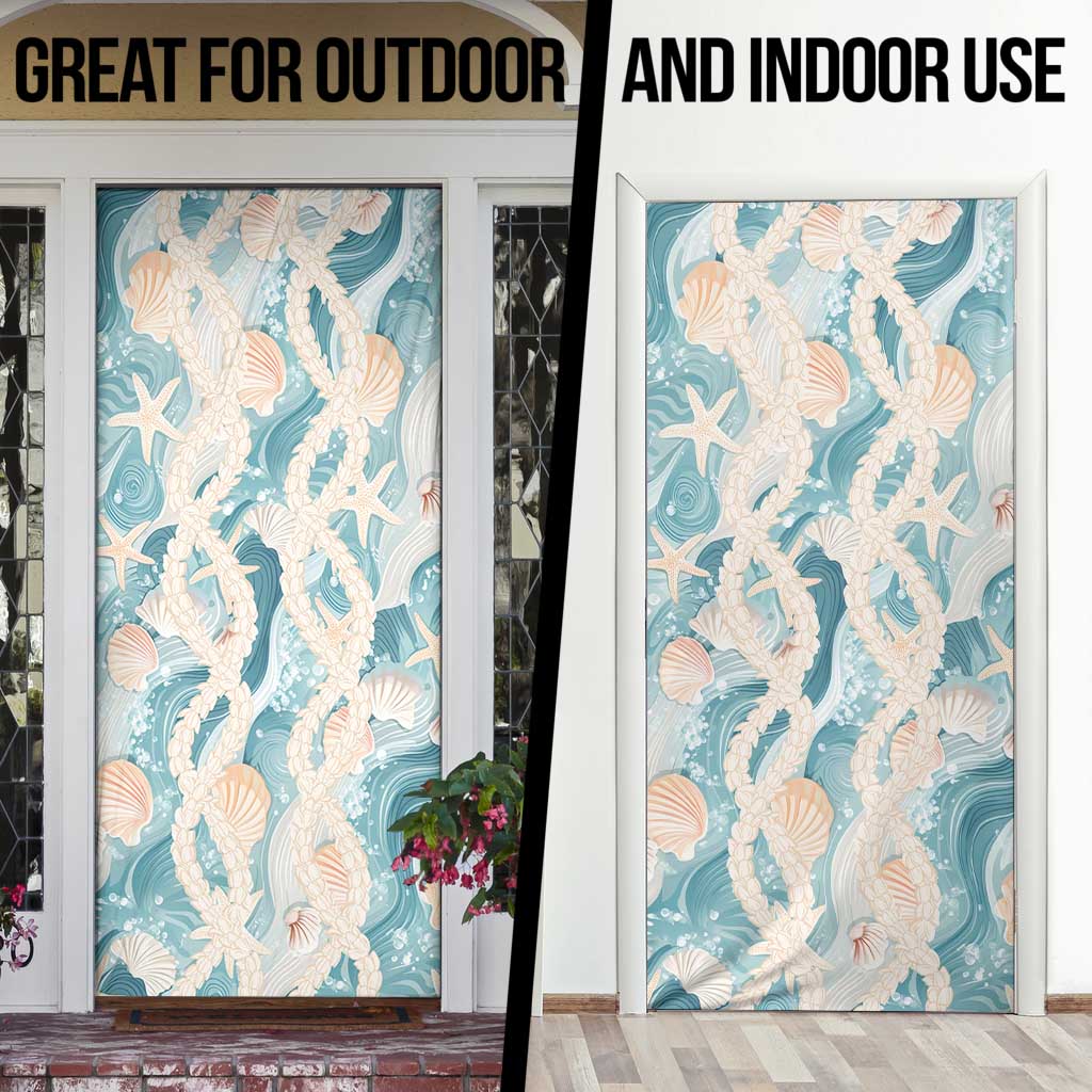 Hawaii Lei Seashells Starfish Door Cover Fresh Summer Vibe - Polynesian Pride