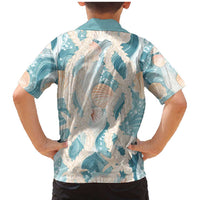 Hawaii Lei Seashells Starfish Family Matching Mermaid Dress and Hawaiian Shirt Fresh Summer Vibe LT01 - Polynesian Pride