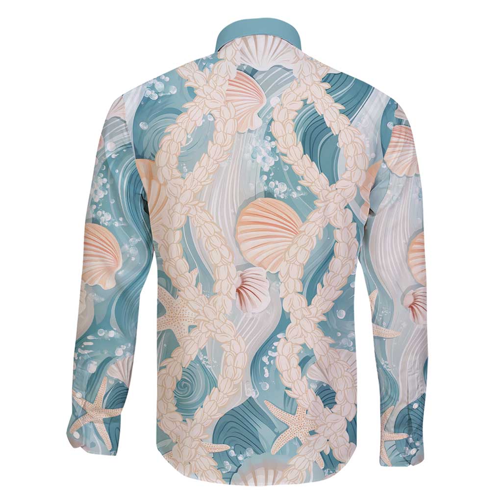Hawaii Lei Seashells Starfish Family Matching Short Sleeve Bodycon Dress and Hawaiian Shirt Fresh Summer Vibe LT01 - Polynesian Pride