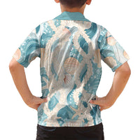 Hawaii Lei Seashells Starfish Family Matching Tank Maxi Dress and Hawaiian Shirt Fresh Summer Vibe - Polynesian Pride