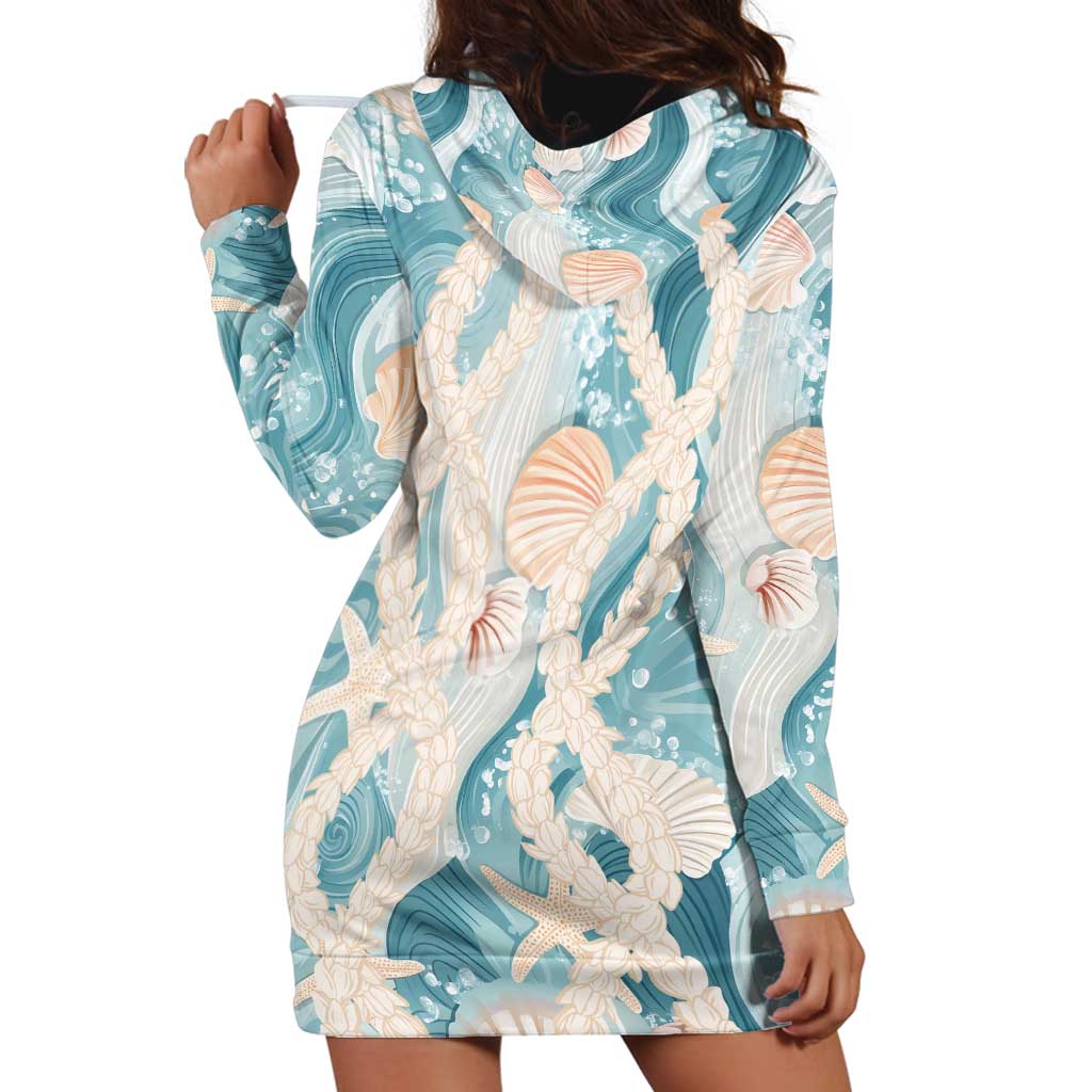 Hawaii Lei Seashells Starfish Hoodie Dress Fresh Summer Vibe LT01 - Polynesian Pride