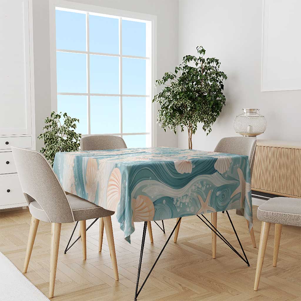 Hawaii Lei Seashells Starfish Tablecloth Fresh Summer Vibe - Polynesian Pride