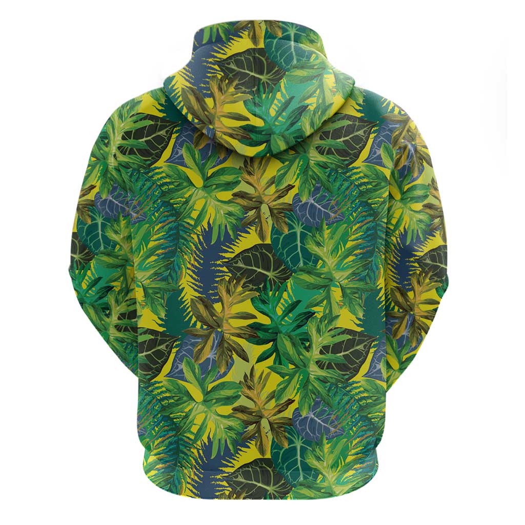 Hawaii Summer Tropical Leaves Hoodie - Polynesian Pride