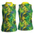 Hawaii Summer Tropical Leaves Women Sleeveless Polo Shirt - Polynesian Pride