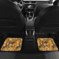 Hawaii Gold Tropical Leaves Car Mats - Polynesian Pride