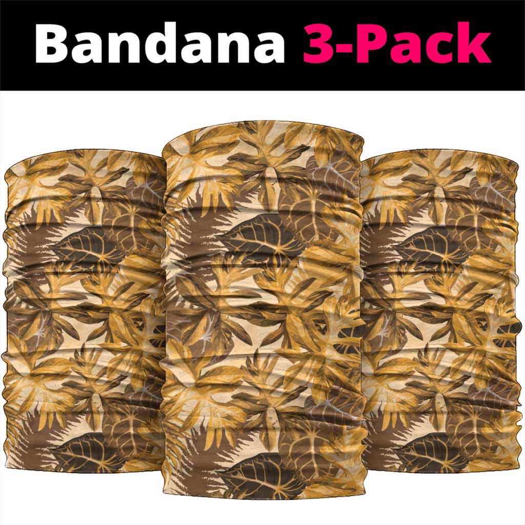 Hawaii Gold Tropical Leaves Neck Gaiter - Polynesian Pride