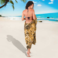 Hawaii Gold Tropical Leaves Sarong - Polynesian Pride
