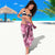 Hawaii Pink Tropical Leaves Sarong - Polynesian Pride