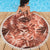 Hawaii Red Brown Tropical Leaves Beach Blanket - Polynesian Pride