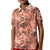 Hawaii Red Brown Tropical Leaves Kid Polo Shirt - Polynesian Pride