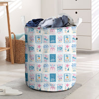Hawaii Coastal Summer Postcard Laundry Basket LT01 Multicolor - Polynesian Pride