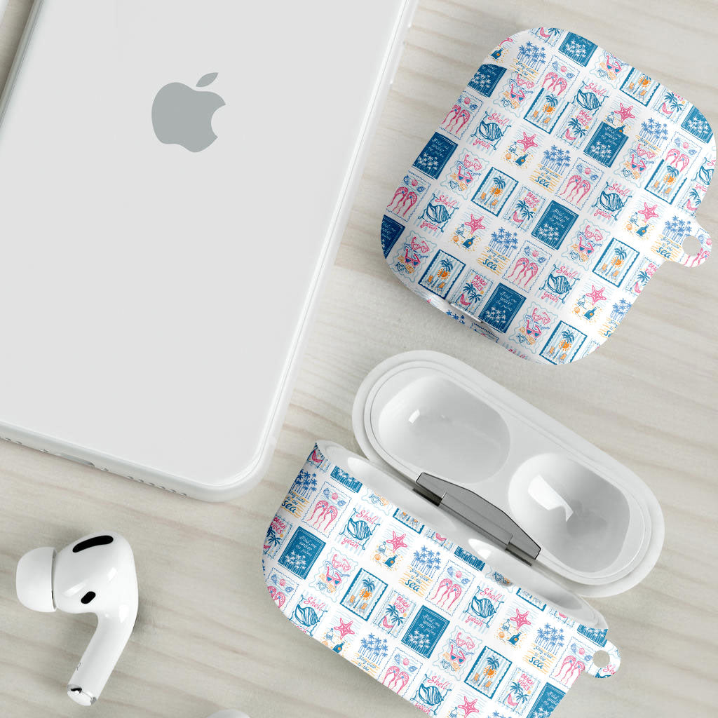 Hawaii Coastal Summer Postcard AirPods Case LT01 - Polynesian Pride