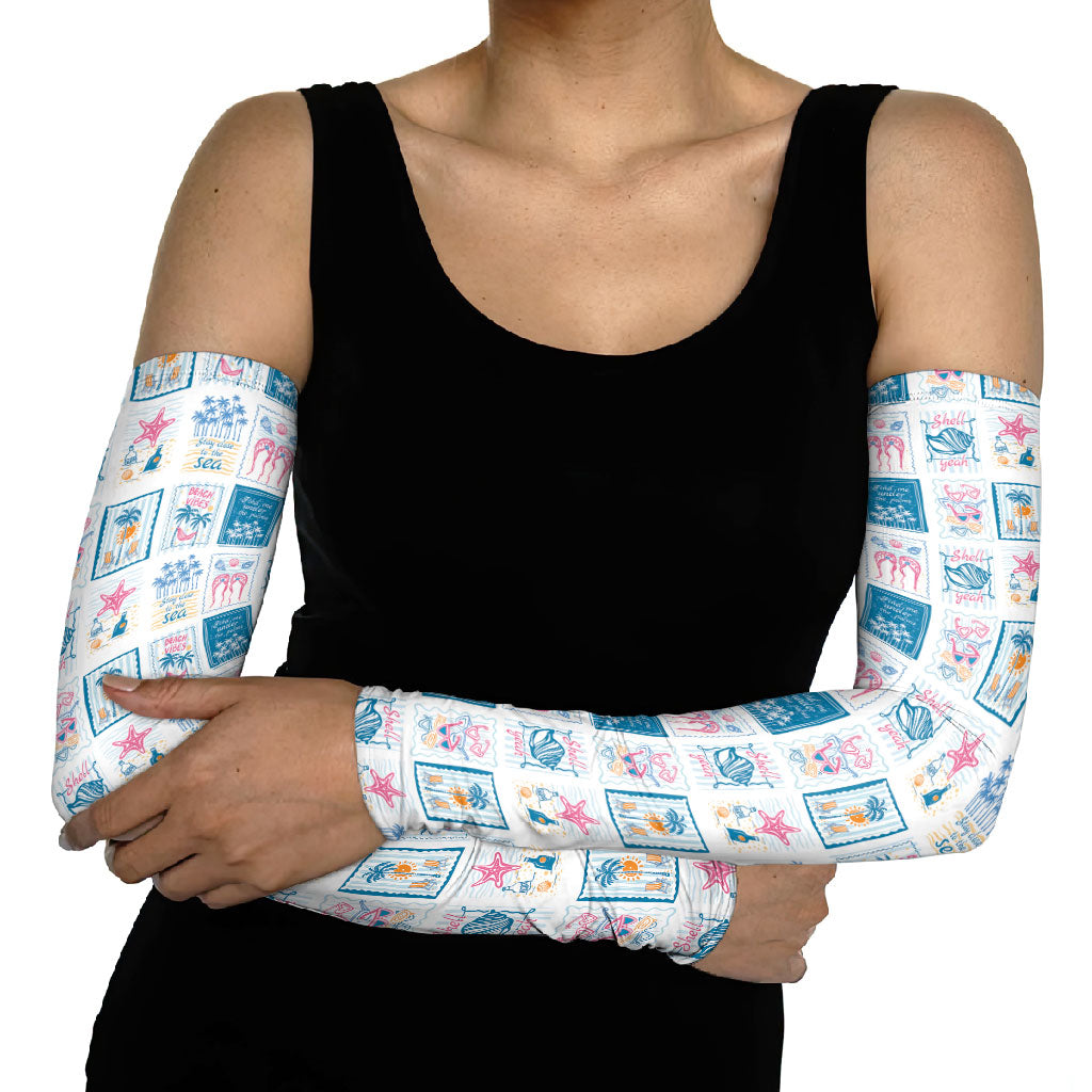 Hawaii Coastal Summer Postcard Arm Sleeves LT01 - Polynesian Pride