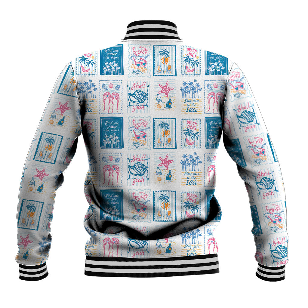 Hawaii Coastal Summer Postcard Baseball Jacket LT01 - Polynesian Pride