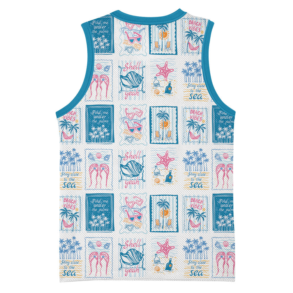 Hawaii Coastal Summer Postcard Basketball Jersey LT01 - Polynesian Pride