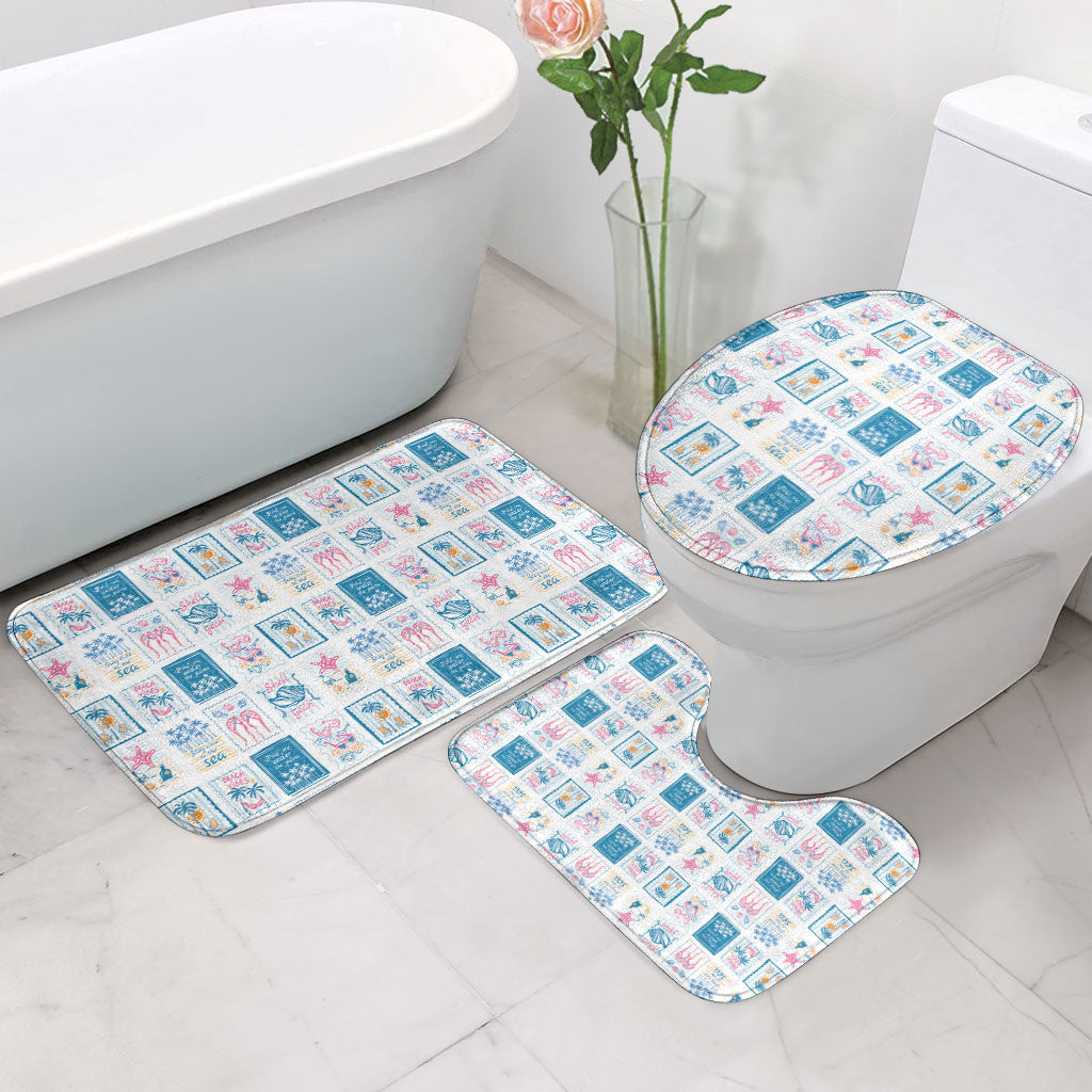 Hawaii Coastal Summer Postcard Bathroom Set LT01 - Polynesian Pride