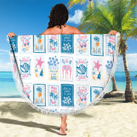 Hawaii Coastal Summer Postcard Beach Blanket LT01 - Polynesian Pride