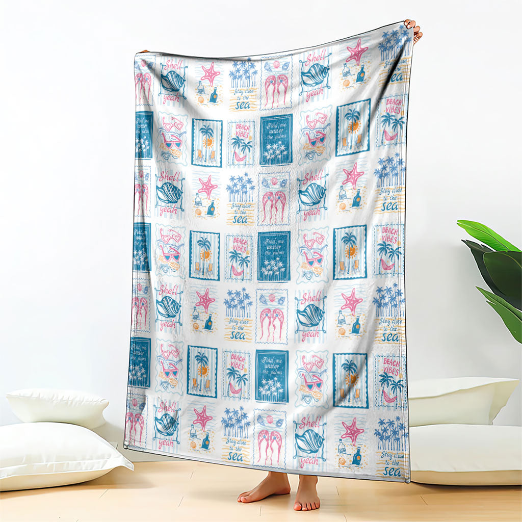 Hawaii Coastal Summer Postcard Blanket LT01 - Polynesian Pride