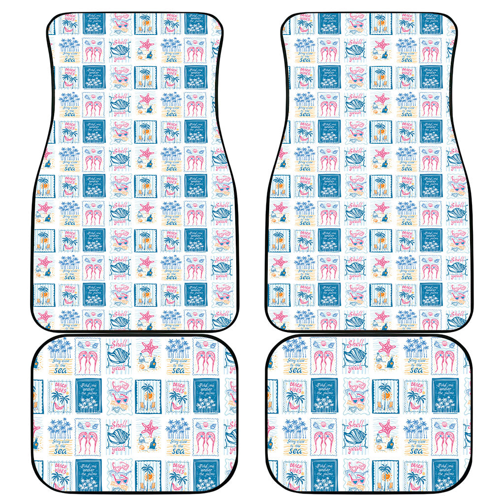 Hawaii Coastal Summer Postcard Car Mats LT01 - Polynesian Pride