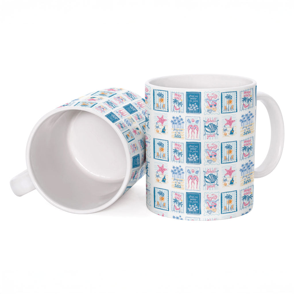 Hawaii Coastal Summer Postcard Ceramic Mug LT01 - Polynesian Pride