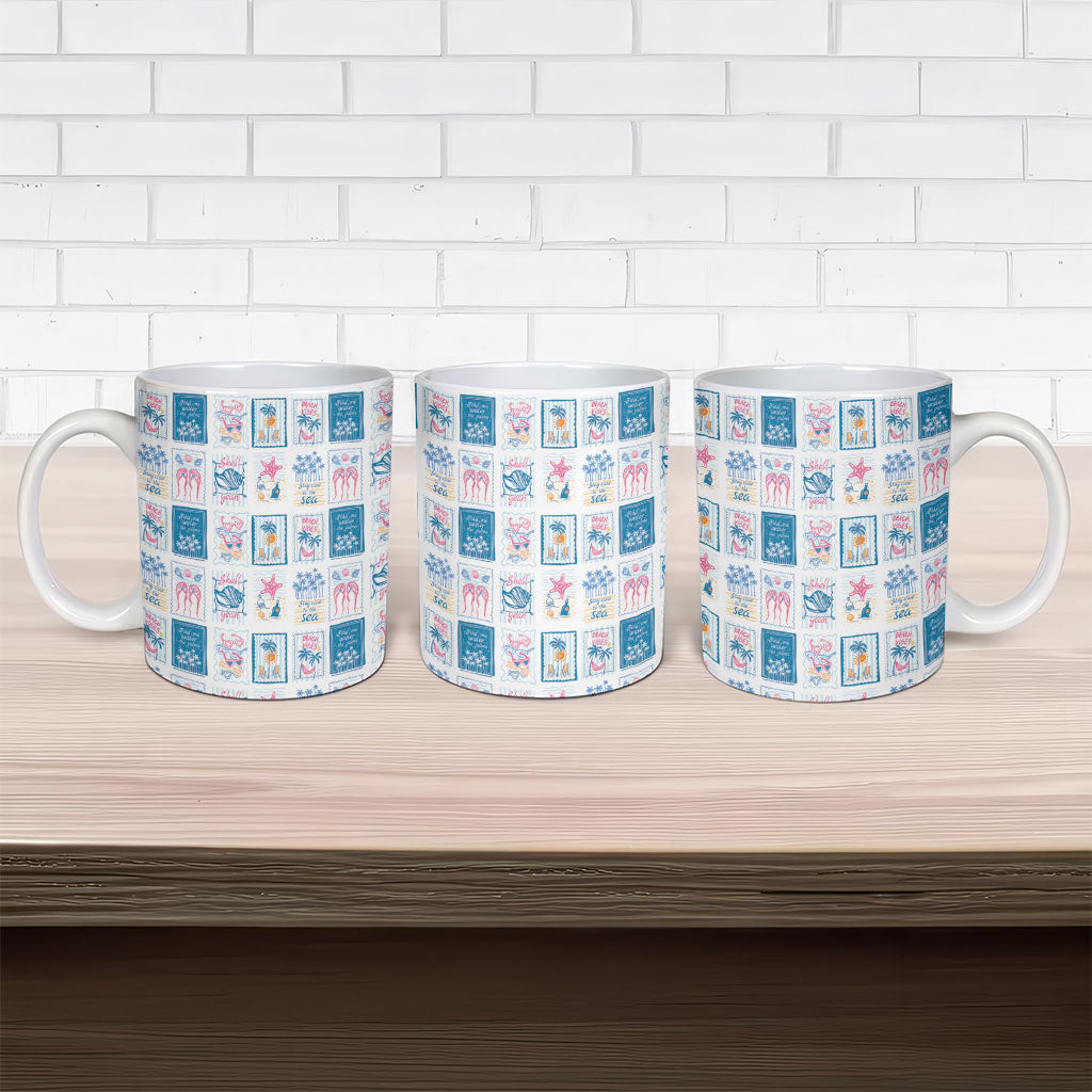 Hawaii Coastal Summer Postcard Ceramic Mug LT01 - Polynesian Pride